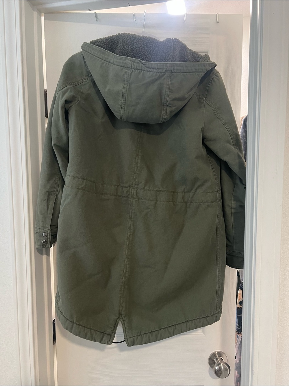 Patagonia Olive Hooded Sherpa Parka - Picture 3 of 3